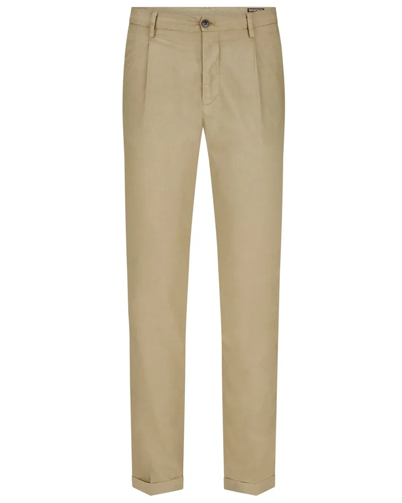 Mason's Leichte Stretch-Chino mit Bundfalte Beige