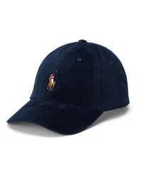 Ralph Lauren Cap in Cord-Qualität mit Logo-Stickerei Marine