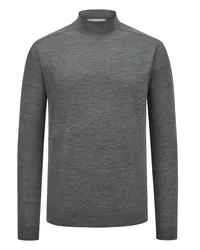 KIEFERMANN Ultraleichter Pullover aus Merinowolle mit Mock Neck Grau