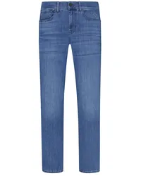 7 for all mankind Jeans Slimmy im Baumwoll-Mix, Denim, Slim Fit Mittelblau