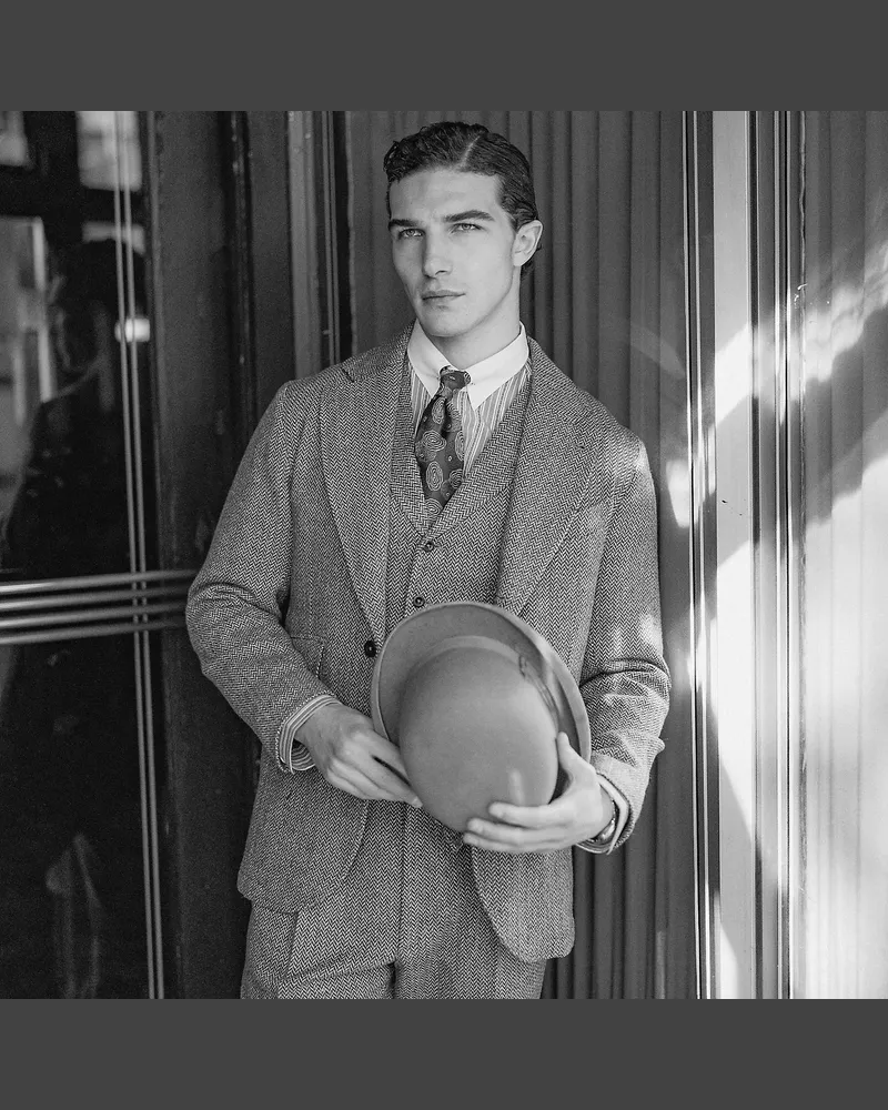Ralph Lauren Fischgratweste aus Wollmischung Multi