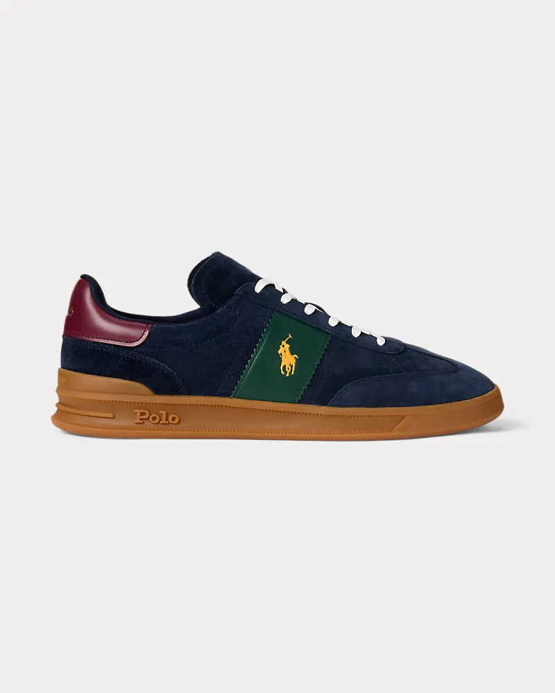 Ralph Lauren Sneaker Heritage Aera aus Wildleder Blue