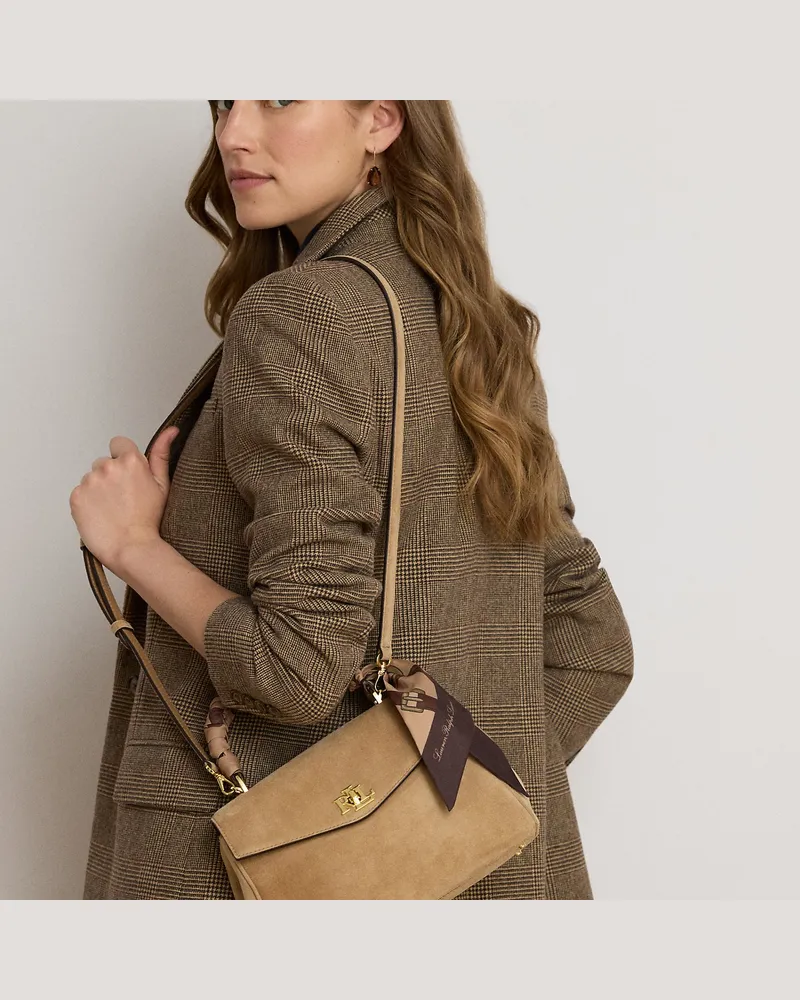 Ralph Lauren Weiche Umhängetasche Farrah mit Tuch Multi
