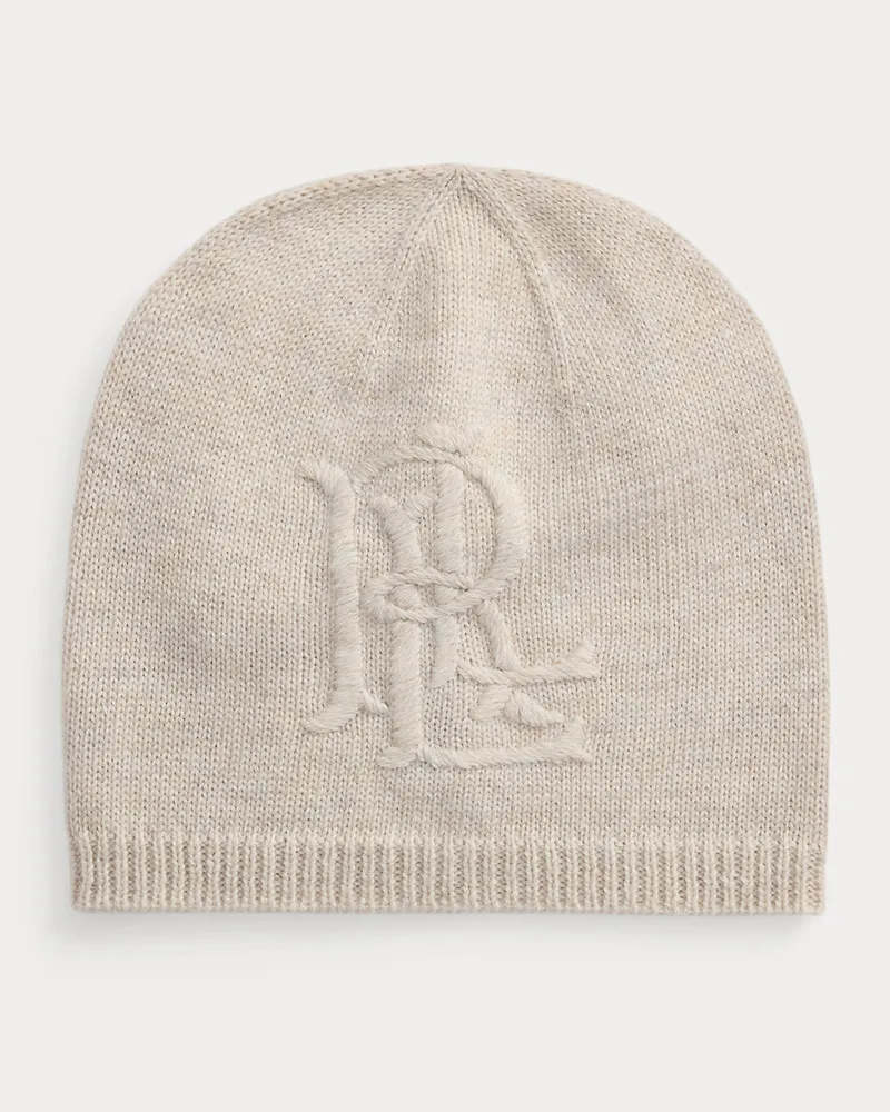Ralph Lauren Strickmütze mit Logostickerei Natural