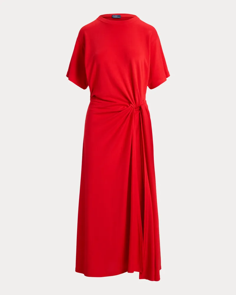Ralph Lauren T-Shirt-Kleid mit Twist-Detail Red