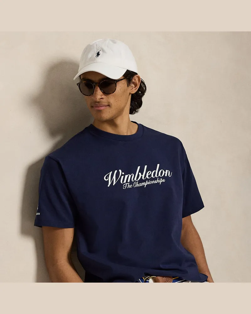 Ralph Lauren Big-Fit T-Shirt Wimbledon mit Grafiken Blue