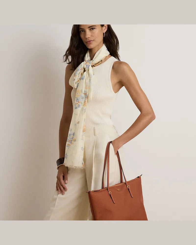 Ralph Lauren Mittelgroße Nylon-Tragetasche Keaton Red