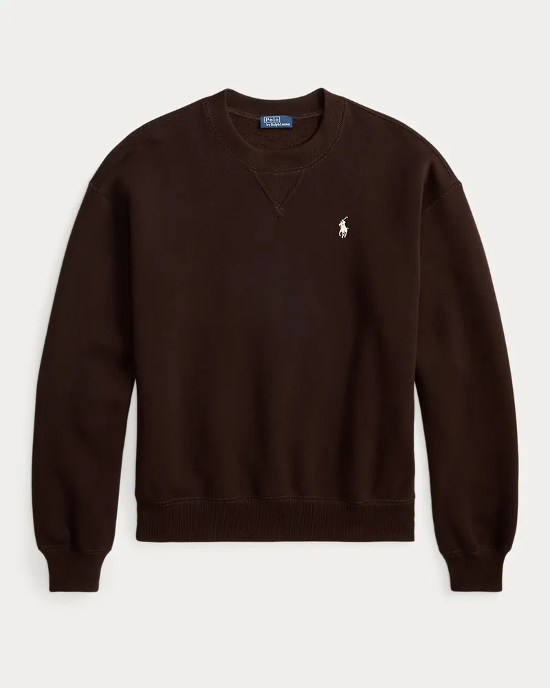 Ralph Lauren Rundhals-Sweatshirt aus Fleece Brown
