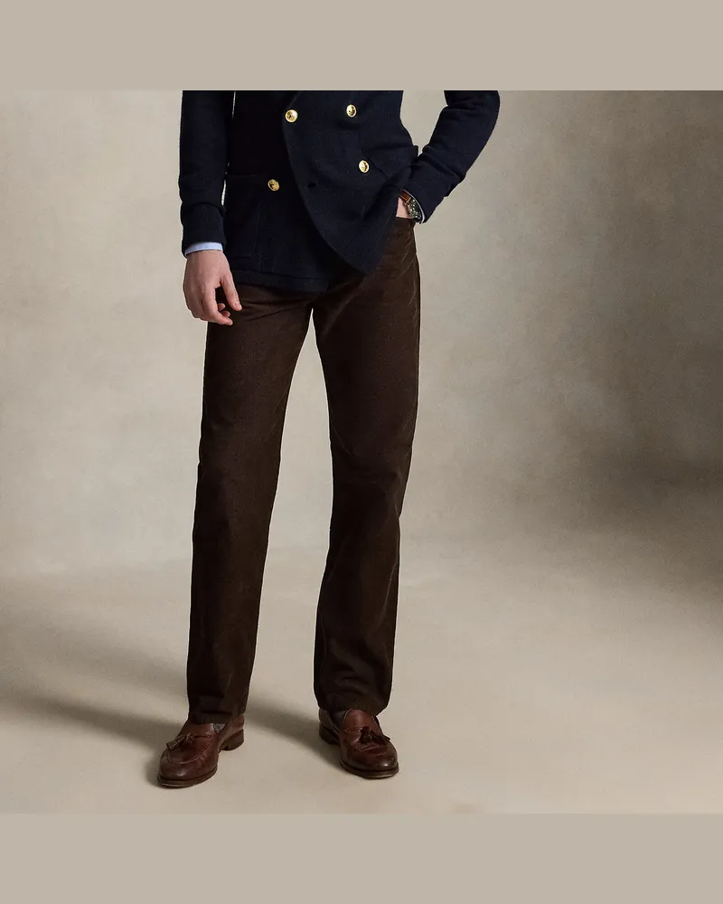 Ralph Lauren Straight-Fit Kordsamthose Brown