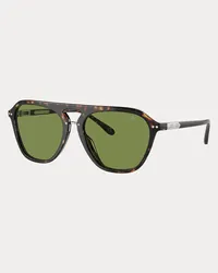 Ralph Lauren Eckige Sonnenbrille Automotive Brown