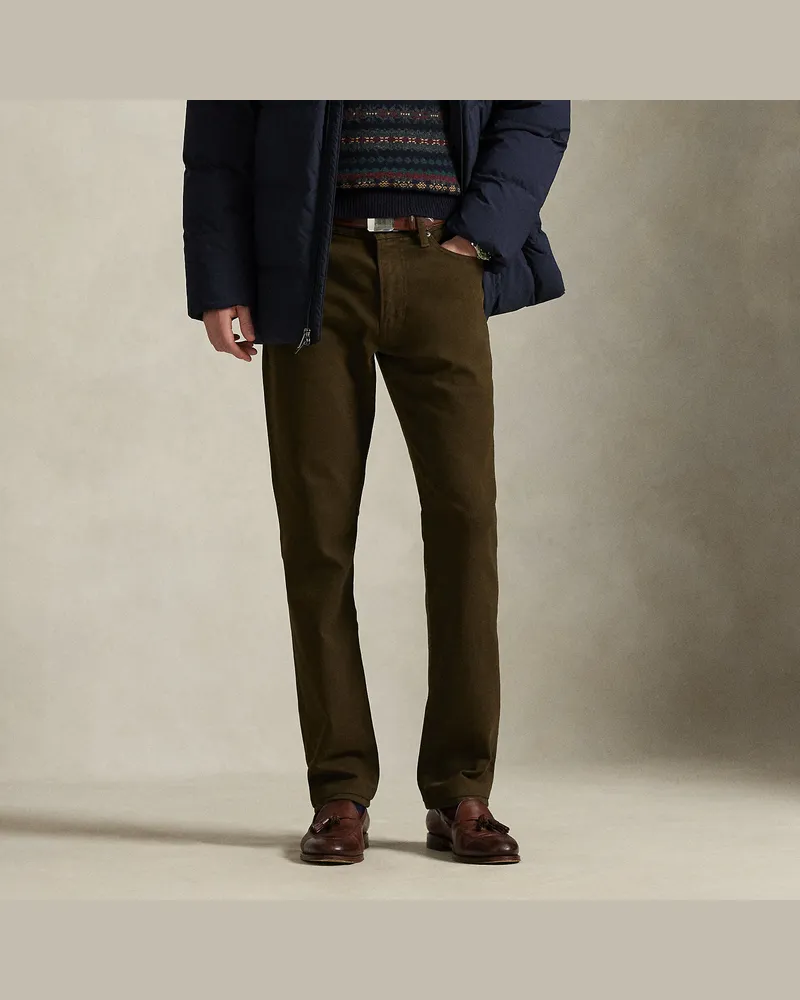 Ralph Lauren Slim-Straight-Fit Stretchhose Varick Brown