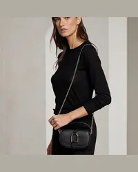 Ralph Lauren Mini-Ledertasche Welington mit Kette Black