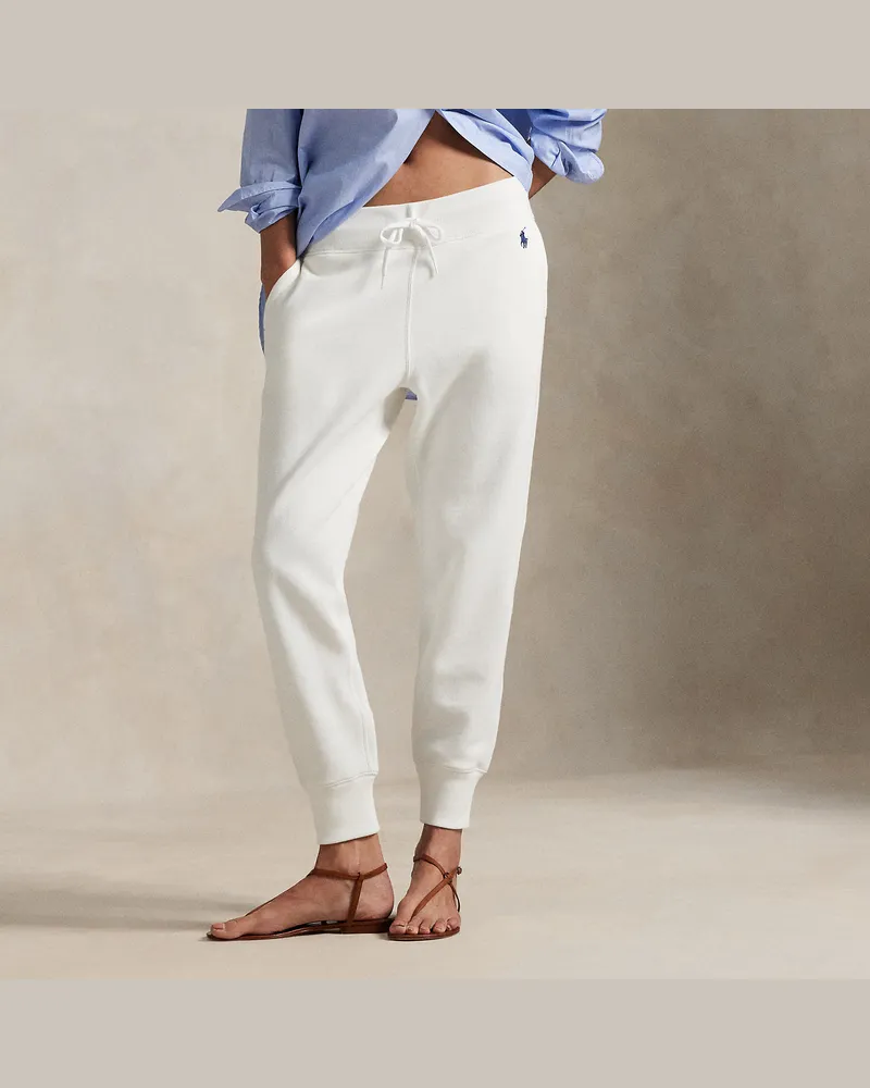 Ralph Lauren Fleece-Jogginghose mit Tunnelzug White