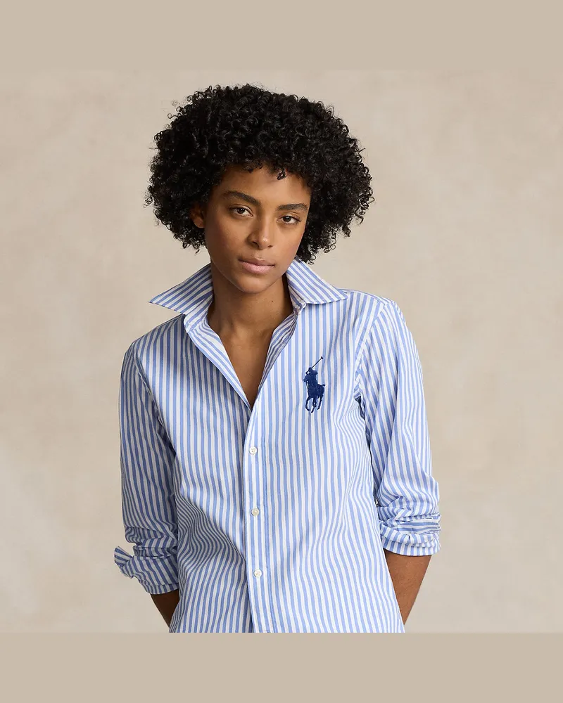 Ralph Lauren Classic-Fit Schiedsrichterhemd Wimbledon Blue
