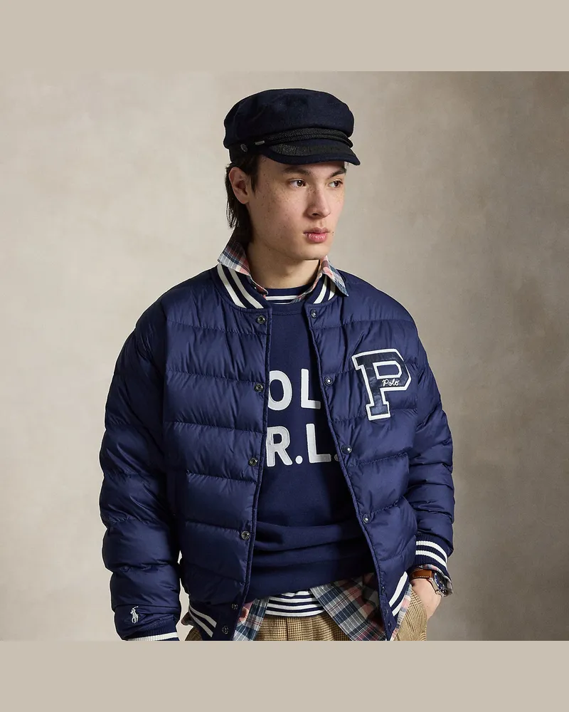 Ralph Lauren Die Steppjacke Colden im College-Stil Blue