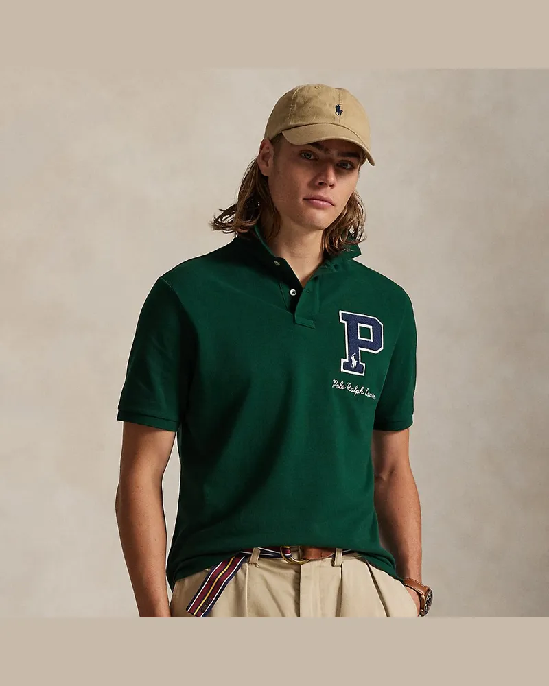 Ralph Lauren Classic-Fit College-Poloshirt aus Piqué Green