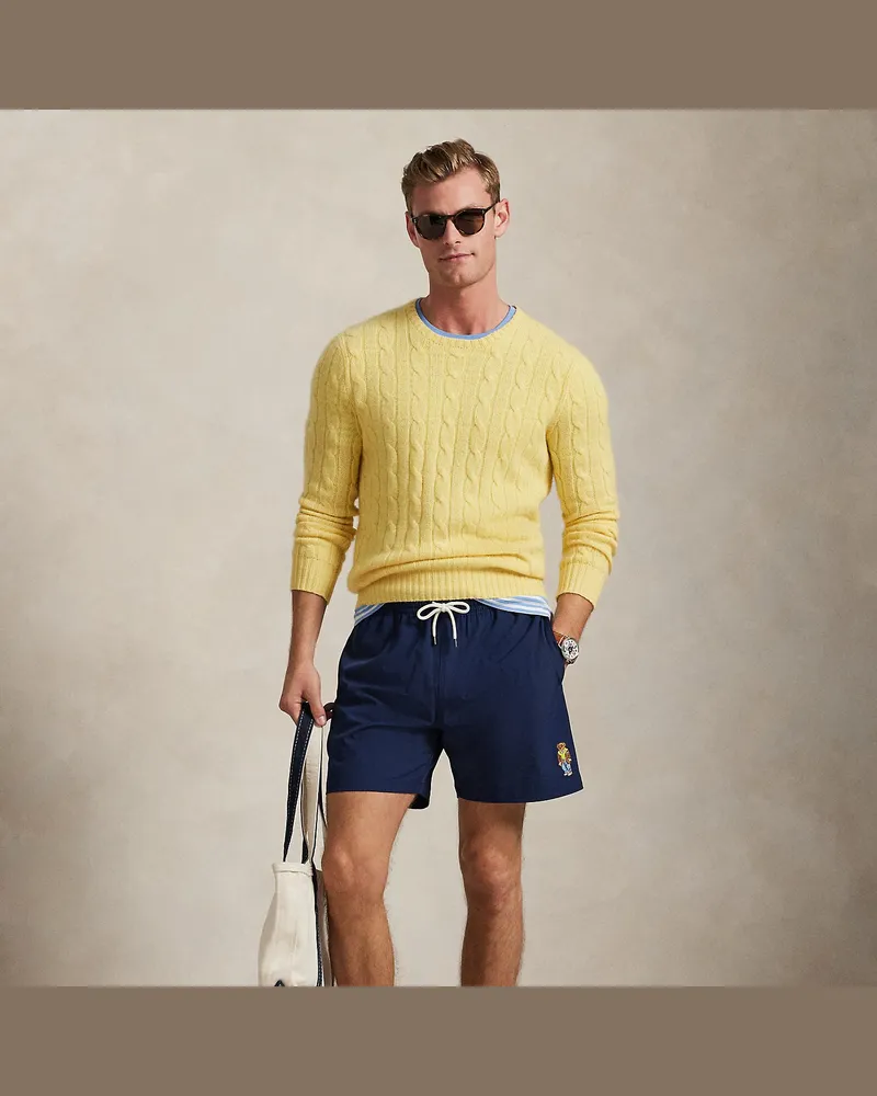 Ralph Lauren Badeshorts Traveler mit Polo Bear Blue