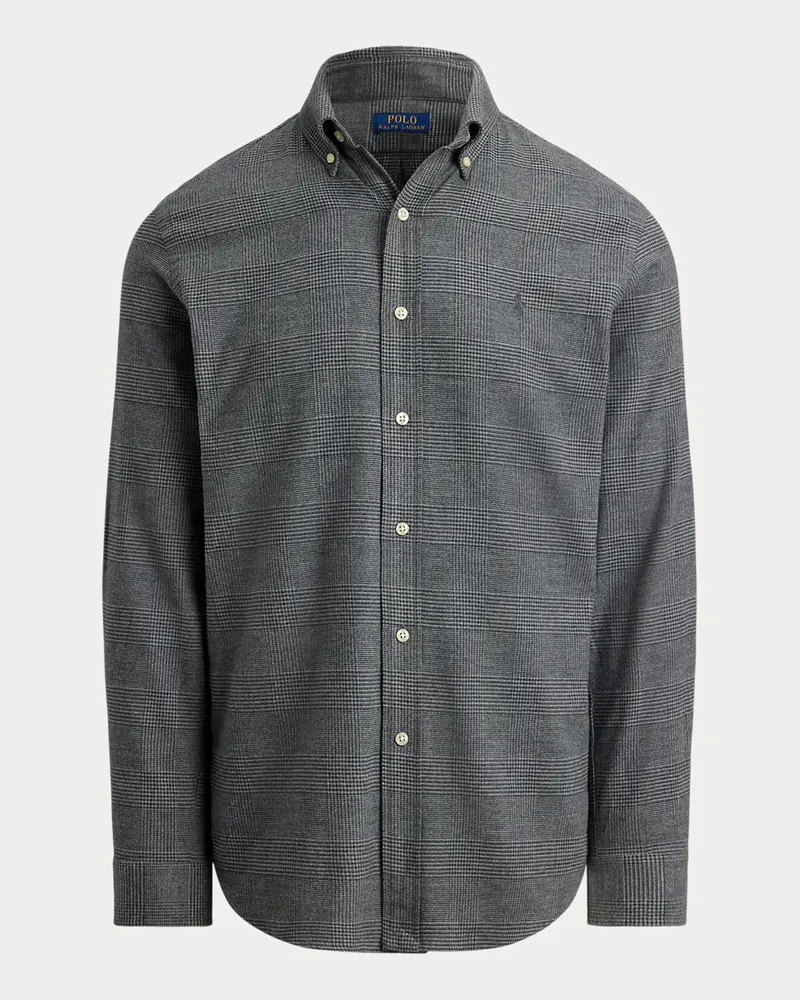 Ralph Lauren Custom-Fit Karo-Funktionshemd aus Twill Grey