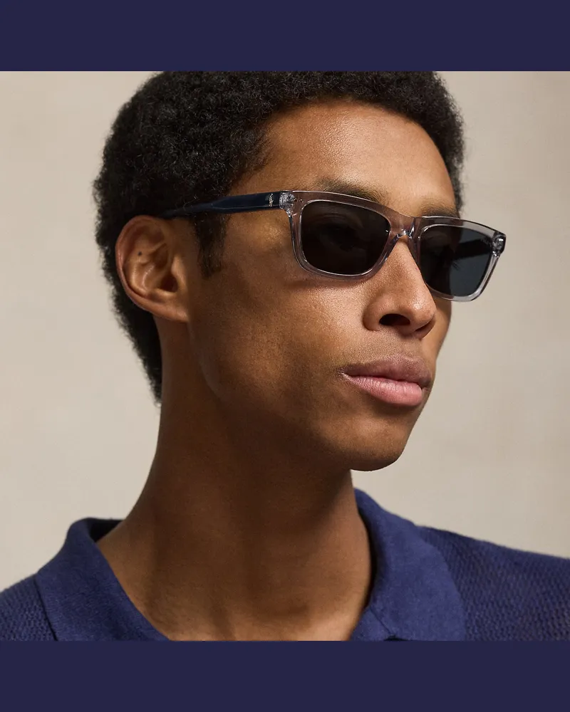 Ralph Lauren Sonnenbrille mit Rugby-Streifen Grey