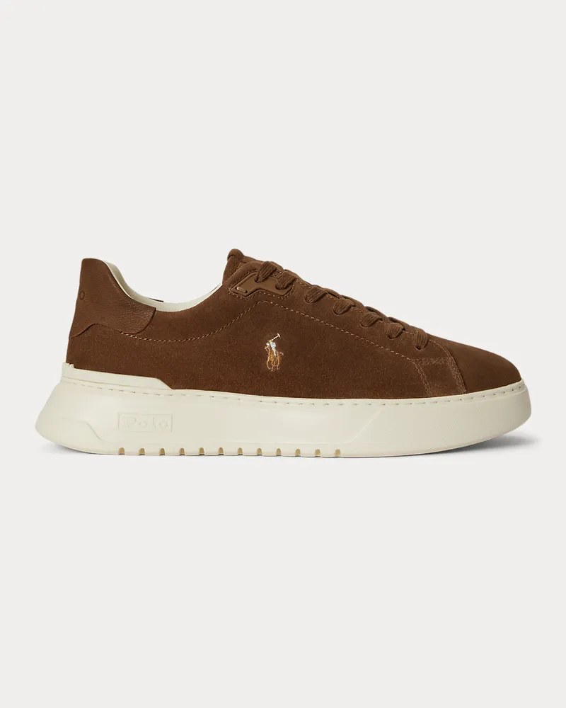 Ralph Lauren Sneaker RLite Court aus Wildleder Brown