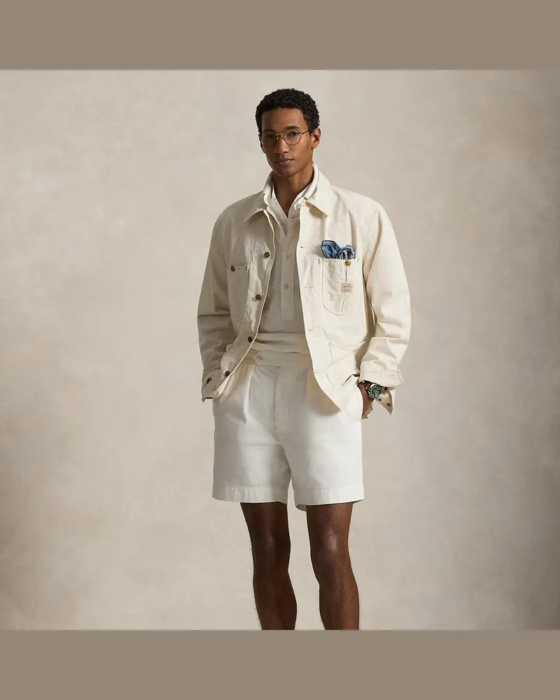 Ralph Lauren Relaxed-Fit Offiziersshorts aus Twill White