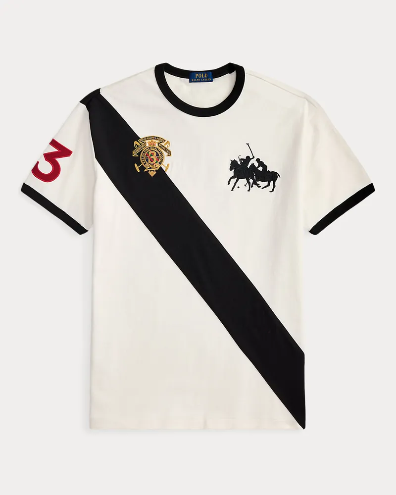 Ralph Lauren Classic-Fit Jersey-T-Shirt mit Grafik Cream