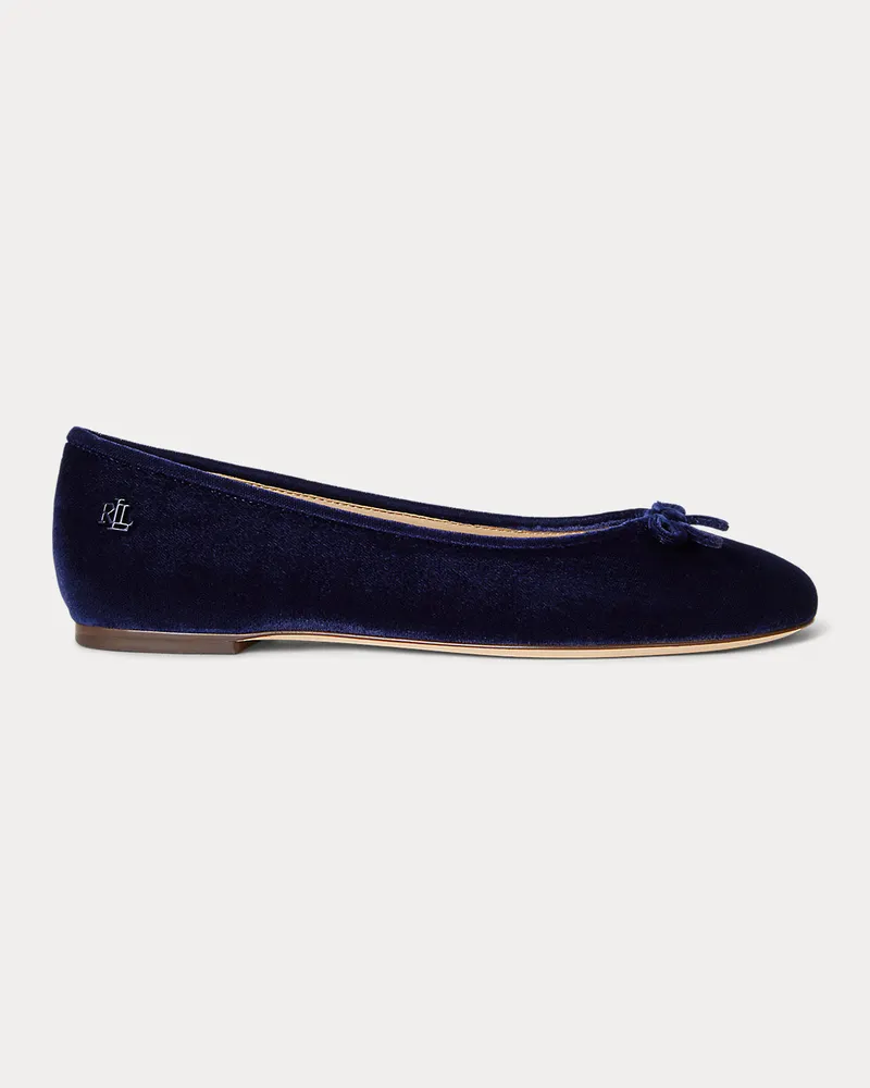 Ralph Lauren Ballerina Jayna III aus Samt Blue