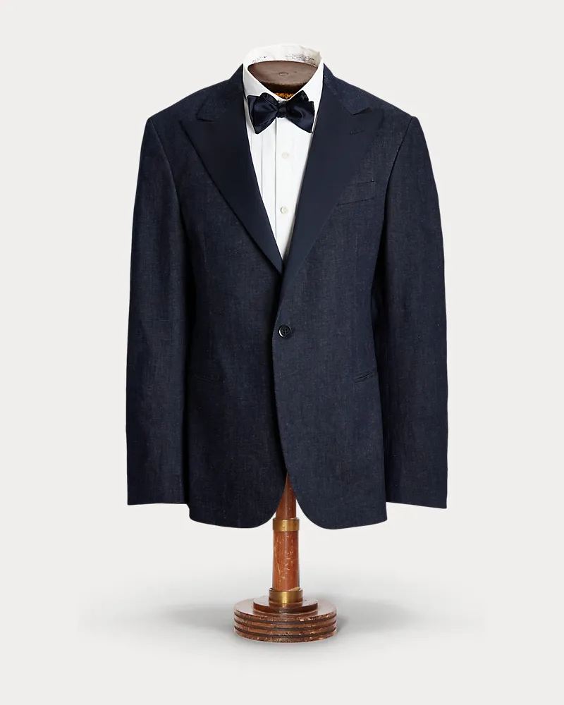 Ralph Lauren Denim-Smokingjacke in Indigo Blue