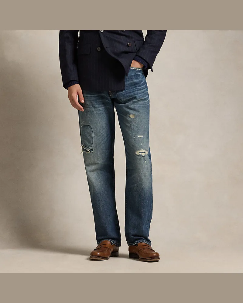 Ralph Lauren Vintage-Classic-Fit Jeans in Used-Optik Blue