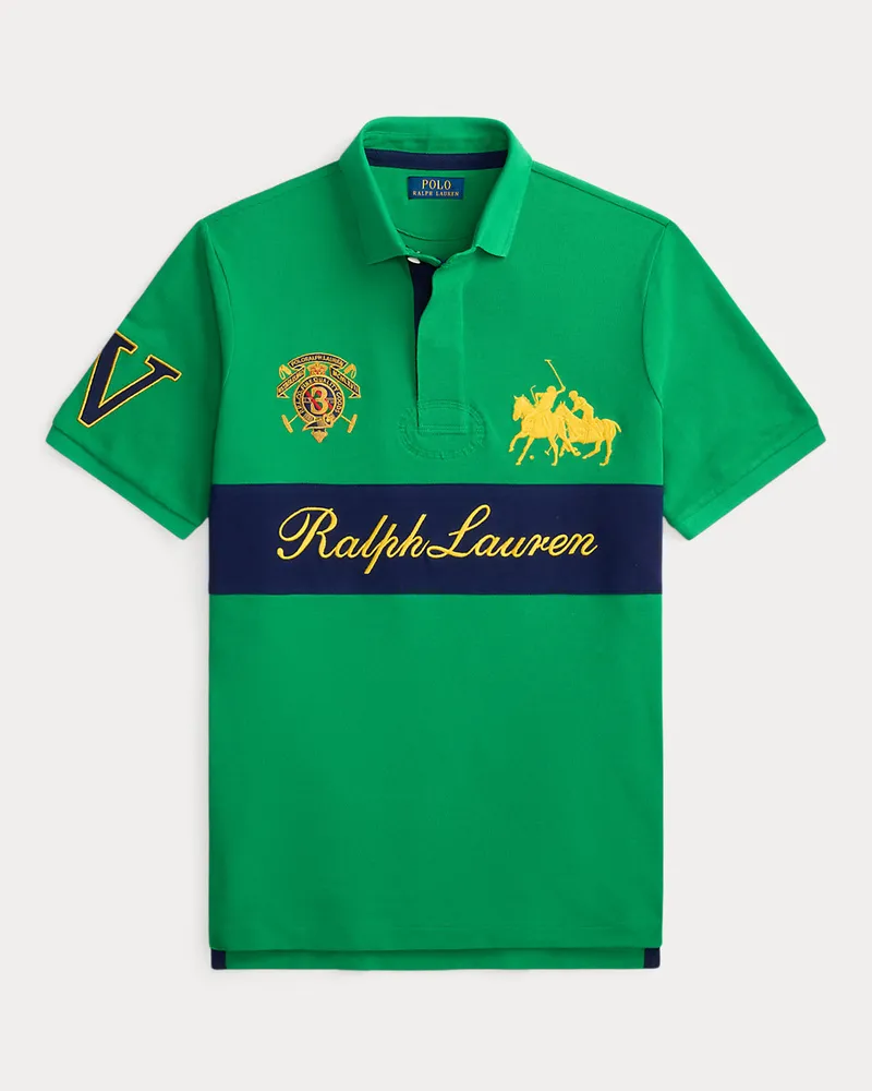 Ralph Lauren Classic-Fit Piqué-Poloshirt mit Wappen Green