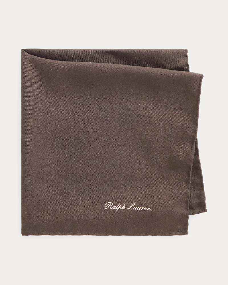 Ralph Lauren Einstecktuch aus Seide Brown