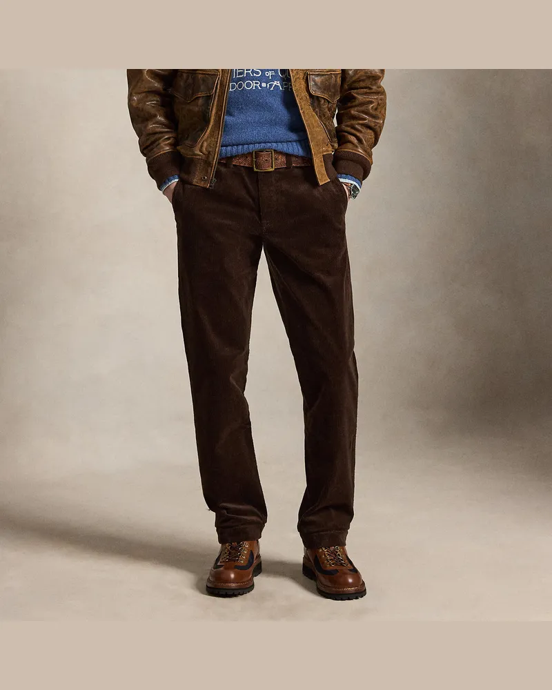 Ralph Lauren Straight-Fit Kordsamthose mit Stretch Brown