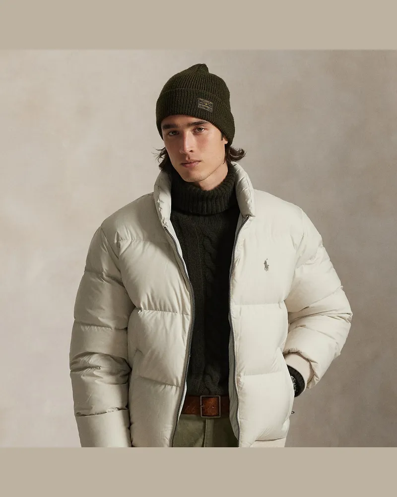 Ralph Lauren Daunenjacke aus strukturiertem Ripstop Tan