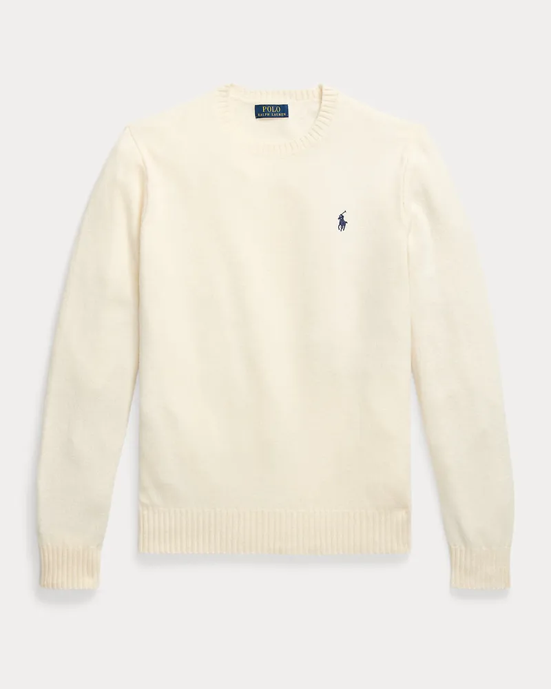 Ralph Lauren Rundhalspullover aus Wolle und Alpaka Cream