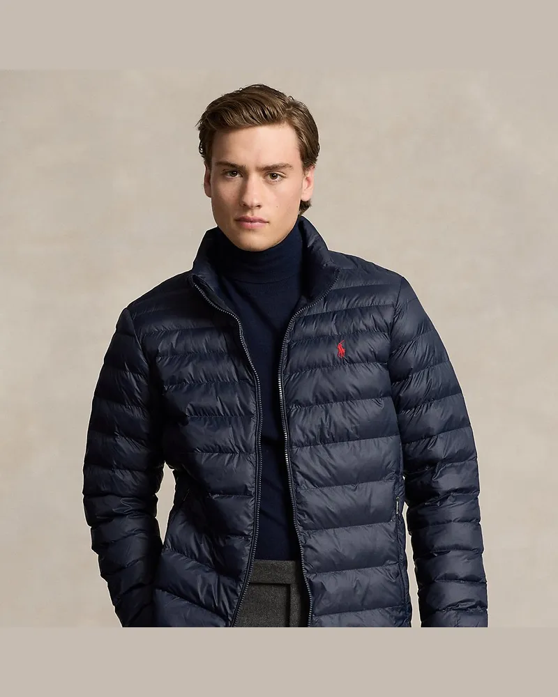 Ralph Lauren Die verstaubare Jacke Colden Blue