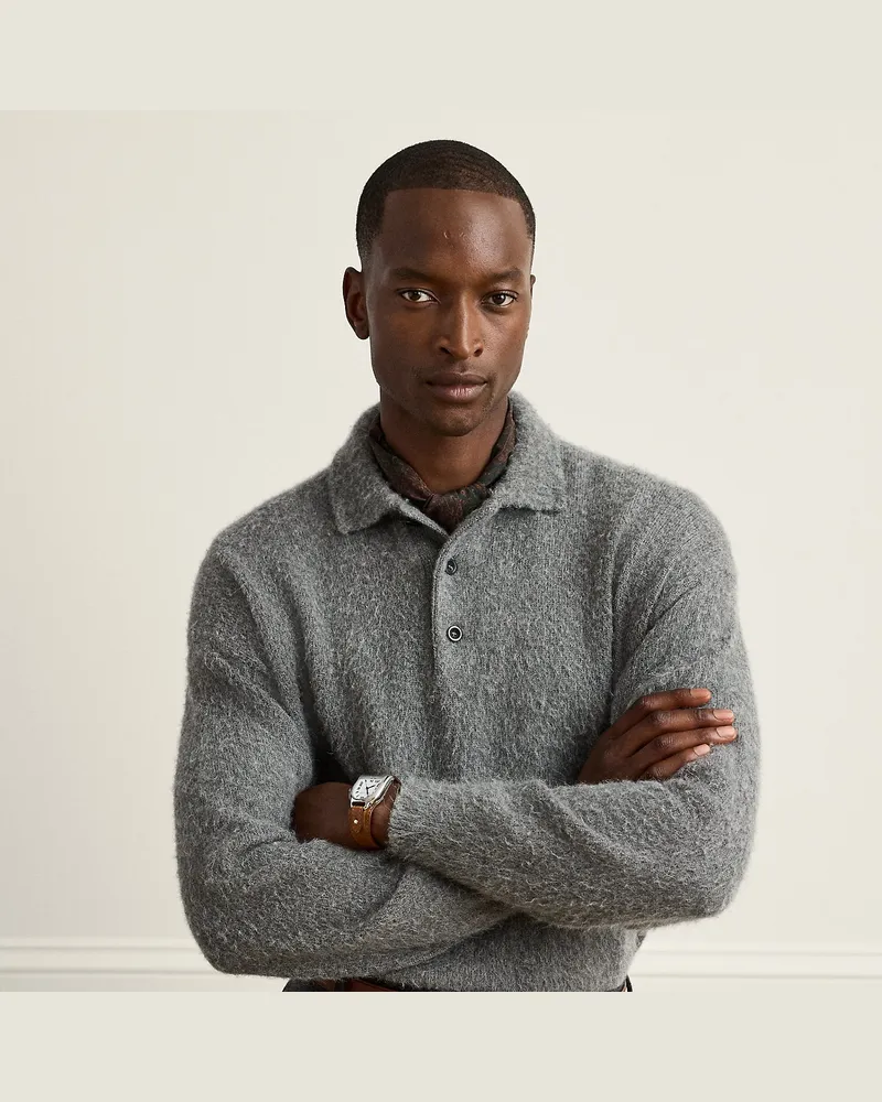 Ralph Lauren Relaxed-Fit Kaschmir-Woll-Pullover Grey