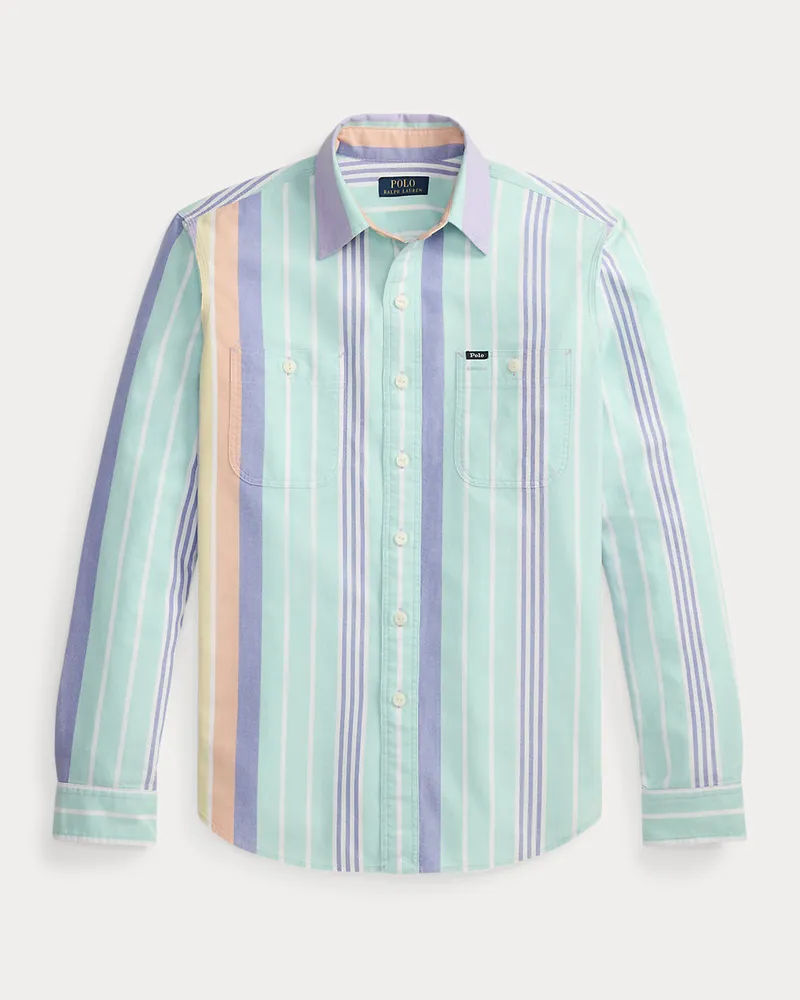 Ralph Lauren Custom-Fit Oxford-Arbeitshemd Purple