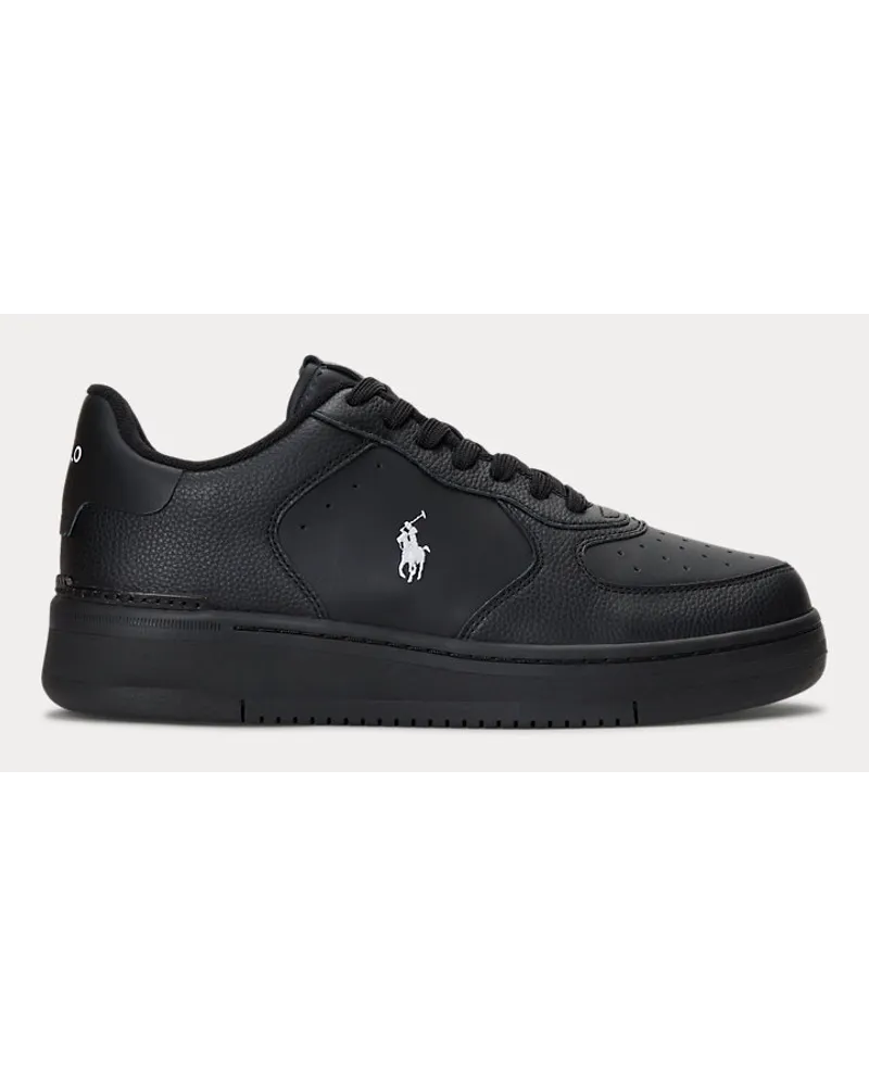 Ralph Lauren Leder-Sneaker Masters Court Black