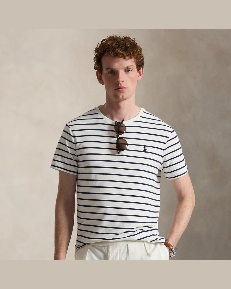 Ralph Lauren Weiches Custom-Slim-Fit T-Shirt White