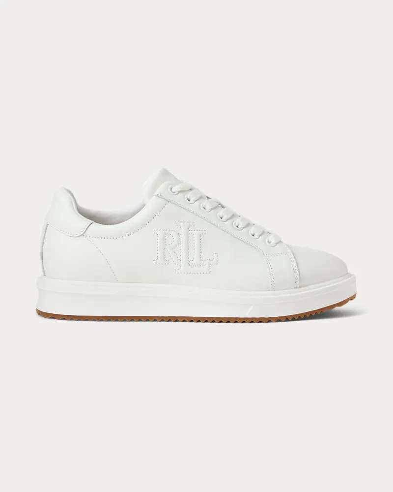 Ralph Lauren Ledersneaker Ainsley White