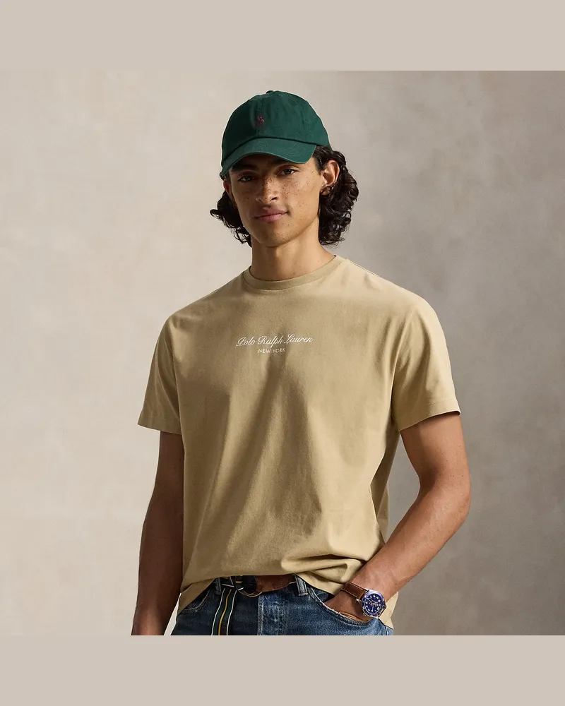 Ralph Lauren Classic-Fit Jersey-T-Shirt mit Logo Tan