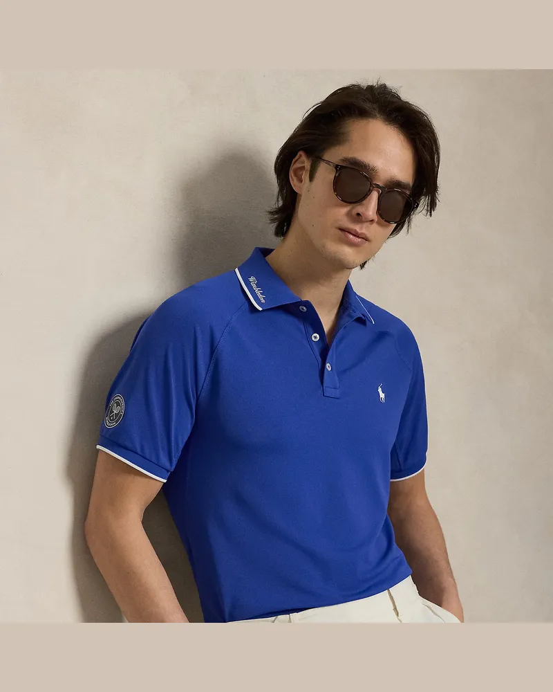 Ralph Lauren Custom-Slim-Fit Poloshirt Wimbledon Blue