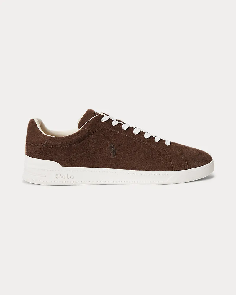 Ralph Lauren Wildleder-Sneaker Heritage Court II Brown