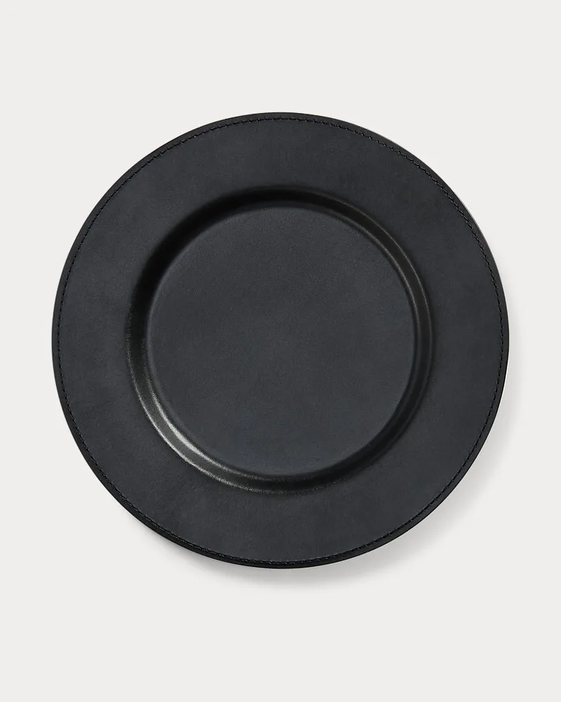 Ralph Lauren Home Platzteller Wyatt aus Leder Black