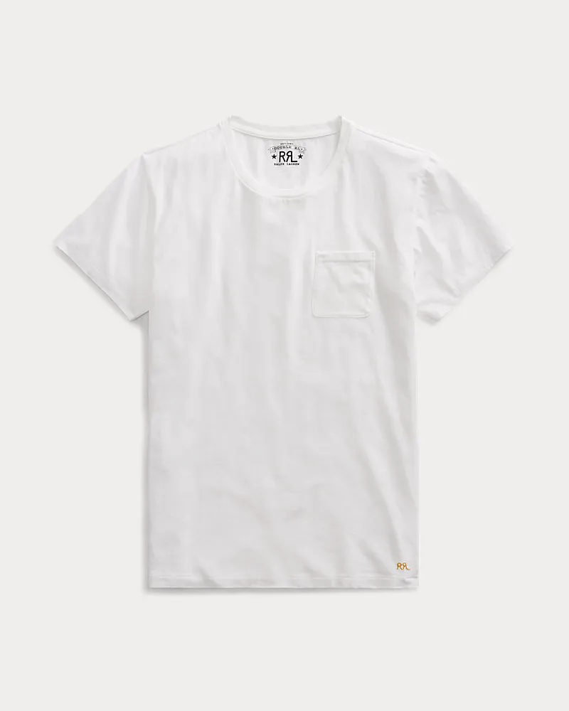 Ralph Lauren Jersey-T-Shirt mit Tasche White
