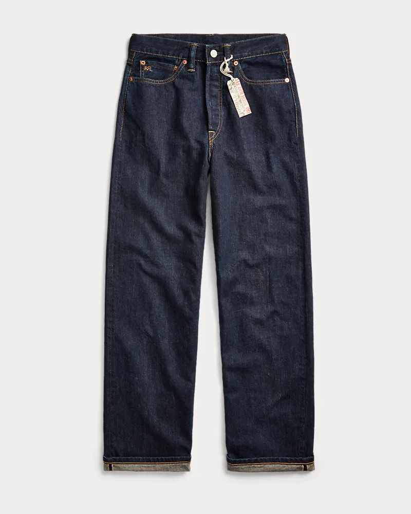 Ralph Lauren Boy-Fit Jeans mit hohem Bund Blue
