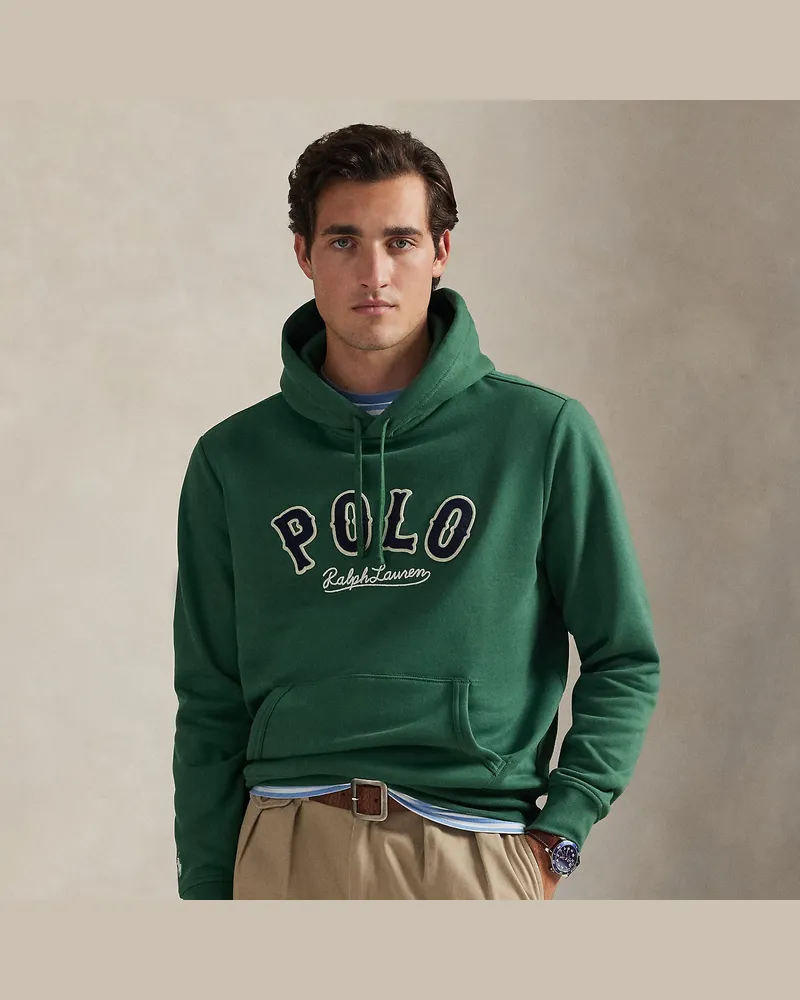 Ralph Lauren Fleece-Kapuzenshirt RL mit Western-Logo Green