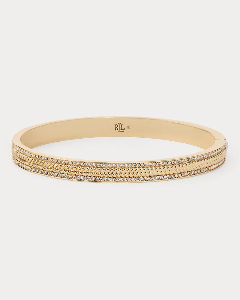 Ralph Lauren Vergoldeter Fischgrat-Scharnierarmreif Gold