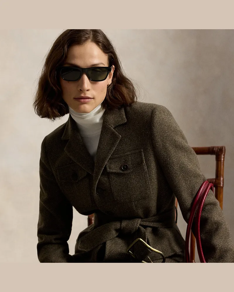 Ralph Lauren Utility-Jacke mit Fischgratmuster Multi
