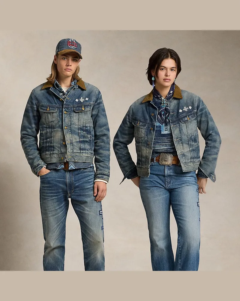 Ralph Lauren Truckerjacke PRL x Naiomi Glasses Blue